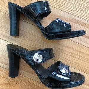 Brighton strappy black heels